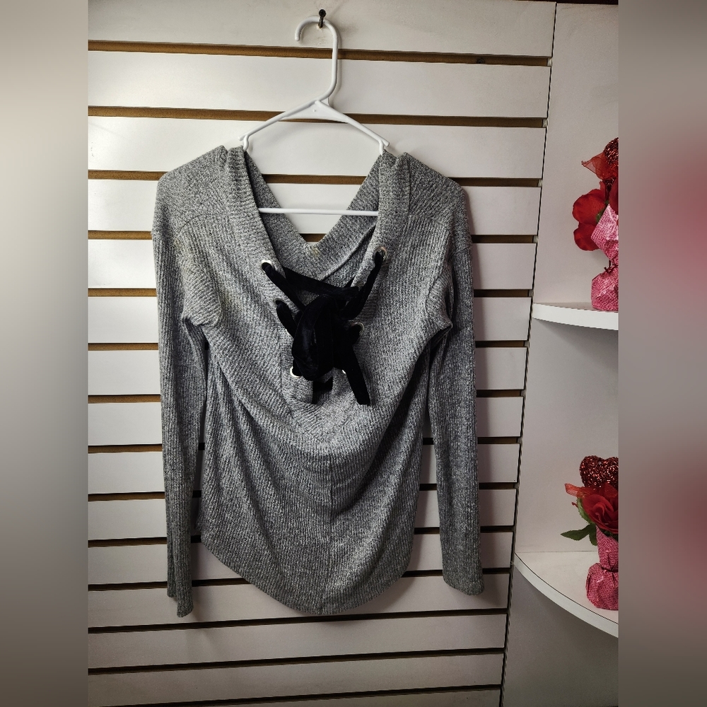 Tie In Back Sweater Small